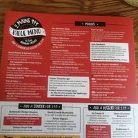Last page menu at Brewers Fayre - Bristol Lewins Mead in Bristol