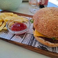 Burger at Lasai Maitia in San Sebastian