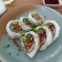 Fresh veggie rolls (freebie when you spend over 500 baht) at I Luv Sushi CNX in Chiang Mai