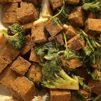 Tofu & Broccoli in Cilantroo  at Gu's Kitchen in Chamblee