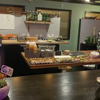 Cute inside, you watch  it get made  at House of Vegano in St Petersburg