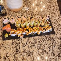 Cali roll, Cinco de Mayo, Volcano roll at House of Vegano in St Petersburg