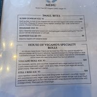 Menu 1  at House of Vegano in St Petersburg