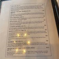 Menu 2  at House of Vegano in St Petersburg