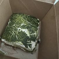 Matcha tiramisu   at House of Vegano in St Petersburg