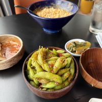 Edamame   at House of Vegano in St Petersburg