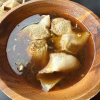 Wonton soup  at House of Vegano in St Petersburg