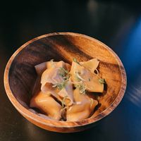Dumplings, creamy hint of spice.   at House of Vegano in St Petersburg