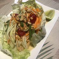 Vegan green papaya salad  at Aroy-D in Enschede