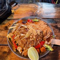 Vegan pad thai  at Mae Thai in Stockholm