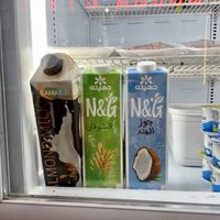 Local plant based milks oat, coconut and almond  at Fresh Juice in Dahab