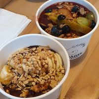 Snickers and plum crumble  at Fågel by artizán in Budapest