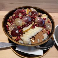 ‘Plum crumble’ porridge  at Fågel by artizán in Budapest