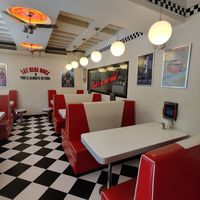 Interior design at Intergalactic Diner in Belgrade