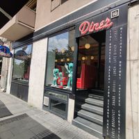 From the outside at Intergalactic Diner in Belgrade