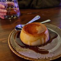 Creme caramel, incredible! at Bonsai Plant Kitchen in Brighton