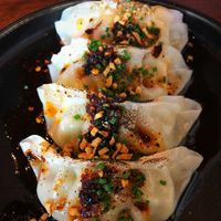 Mixed vegetable gyoza   at Bonsai Plant Kitchen in Brighton