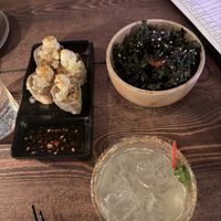 Pork roll, seaweed  at Bonsai Plant Kitchen in Brighton