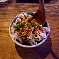 Fried onion rice at Bonsai Plant Kitchen in Brighton