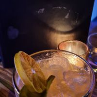 Rum based cocktail at Bonsai Plant Kitchen in Brighton