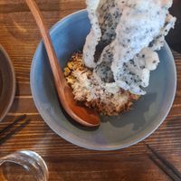 carrot tartare at Bonsai Plant Kitchen in Brighton