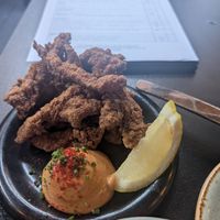 Mushroom karaage at Bonsai Plant Kitchen in Brighton