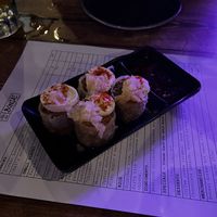 Spring rolls   at Bonsai Plant Kitchen in Brighton