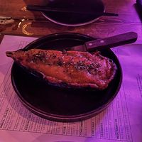 Miso aubergine   at Bonsai Plant Kitchen in Brighton