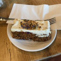Vegan carrot cake   at 200 Degrees Coffee in Sheffield