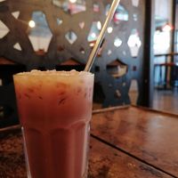 Iced mint chocolate w/ oat milk and no whipped cream at 200 Degrees Coffee in Sheffield