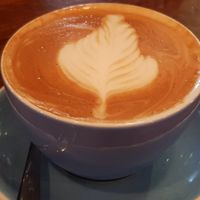 Decaf latte at 200 Degrees Coffee in Sheffield