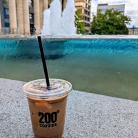 Iced mocha at 200 Degrees Coffee in Sheffield