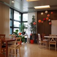 Seating area at Community Kitchen in Munich