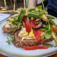 Hummus & grilled vegetable sandwich at 't Wapen van Kennemerland in Haarlem