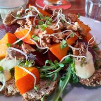 Broodje gegrilde groente met vegan aïoli at 't Wapen van Kennemerland in Haarlem