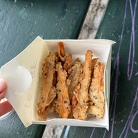 Fried sweet potatoes  at Maekhong in Copenhagen