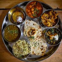 Who doesn't love thali? at Red Indian Chilli in Oaxaca