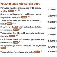 Menza menu 2022  at Menza in Budapest