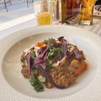 Lentejas al curry  at Menza in Budapest