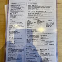 Menu  at Hopstix in Chamblee