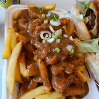 Chick'n gravy fries at Bare Bun in Belfast