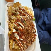 Burger fries  at Bare Bun in Belfast