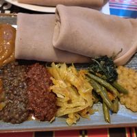 Vegan Plate at Cafe Lalibela in Vienna