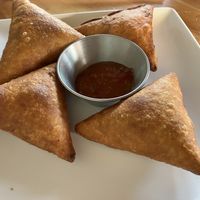  Brown lentil sambusas at Shewhat in Oakland