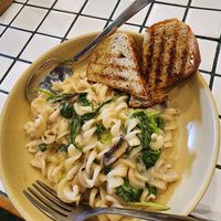 Truffle pasta at Burgreens Bintaro in Tangerang