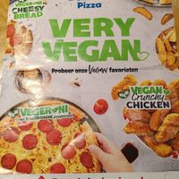 Menu currently offers 3 vegan pizza's, vegan crunchy chicken and vegan vegeroni cheesy bread at Domino's Pizza - Meensesteenweg in Kortrijk