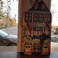 Model of the front view at Kafferiet in Copenhagen