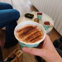 Pippi Långstrump with chocolate at Kafferiet in Copenhagen