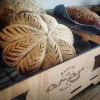 Fresh sourdough baked daily   at Amar Bakery and Market in Boynton Beach