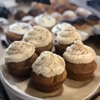 Vegan pumpkin treats (seasonal) but SO GOOD  at Amar Bakery and Market in Boynton Beach